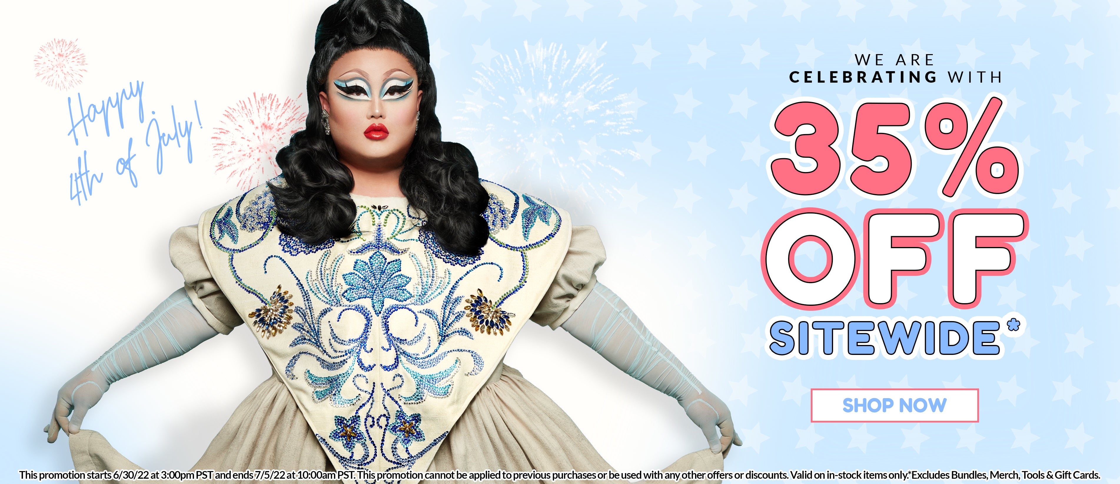 happy 4th of july! take 35% off sitewide