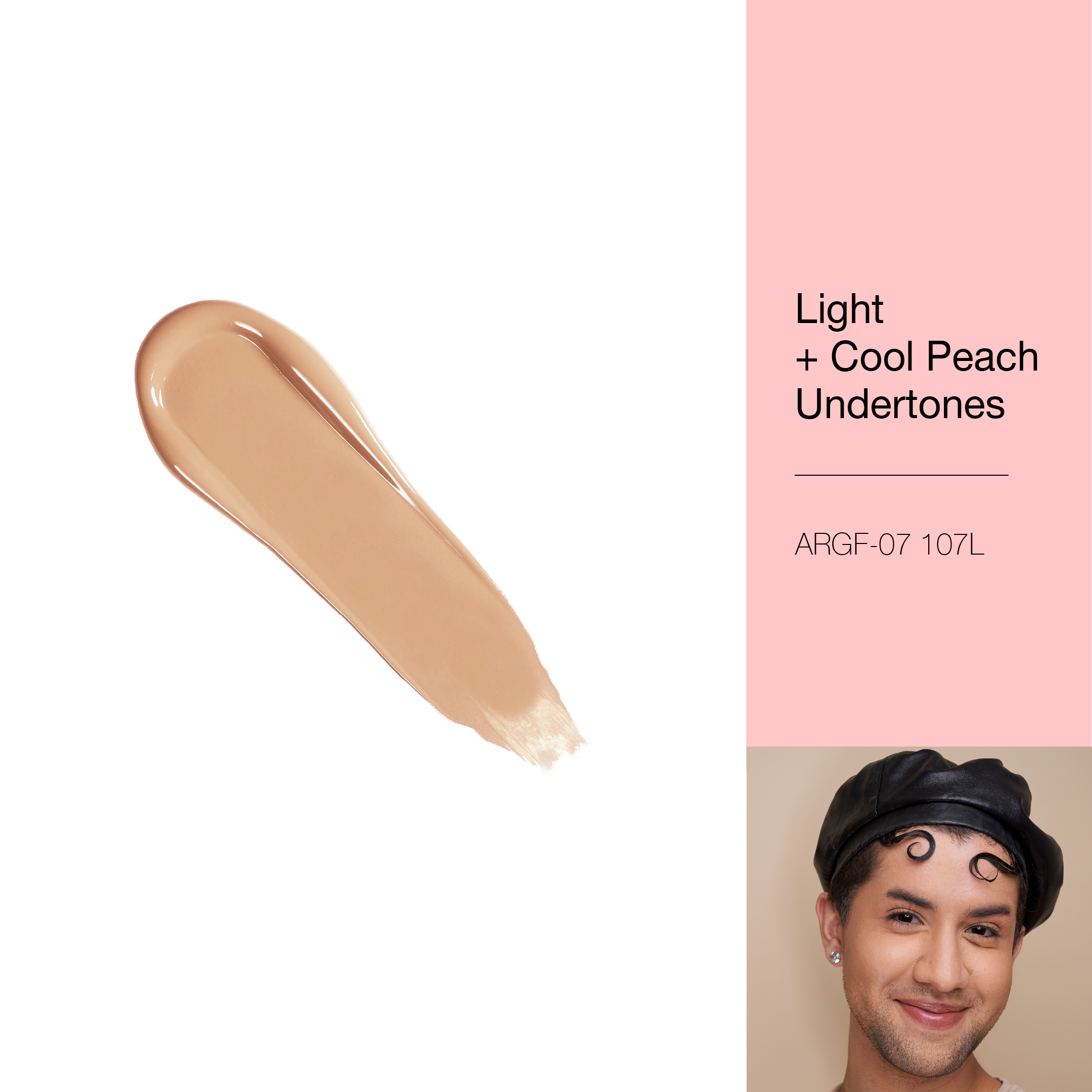 A REALLY GOOD FOUNDATION - 107L Light + Cool Peach Undertones