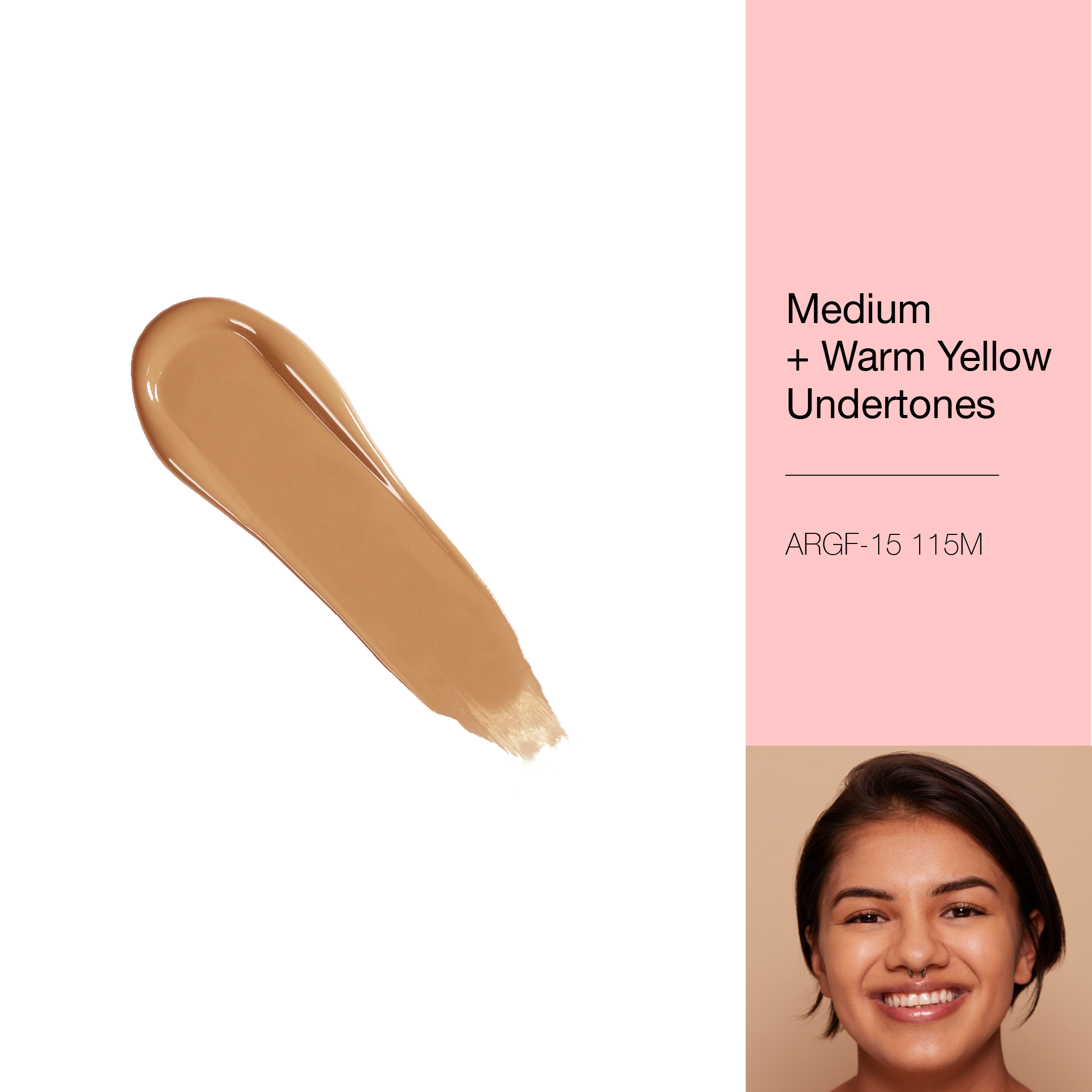 A REALLY GOOD FOUNDATION - 115M Medium + Warm Yellow Undertones