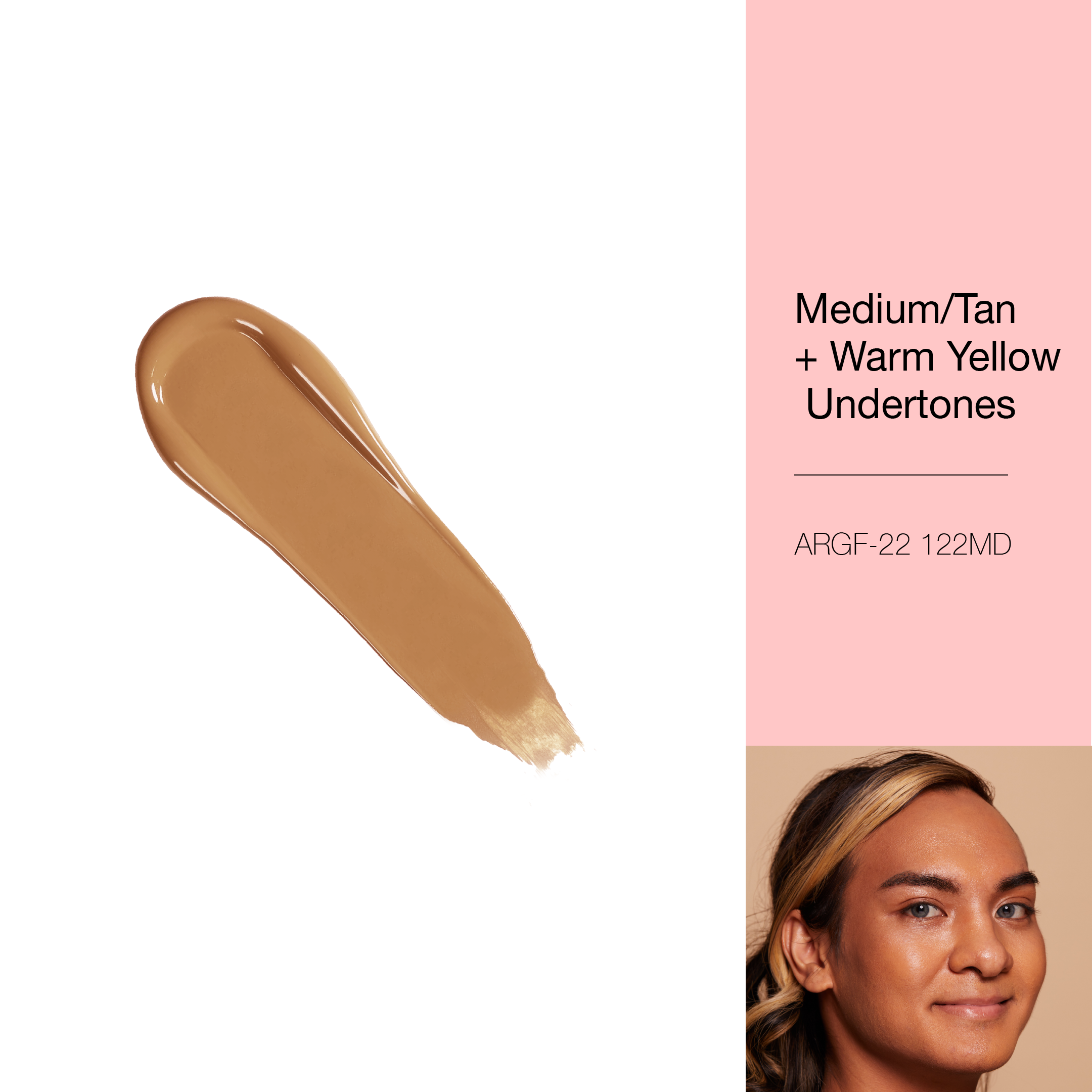 A REALLY GOOD FOUNDATION - 122MD Medium/Tan + Warm Yellow Undertones
