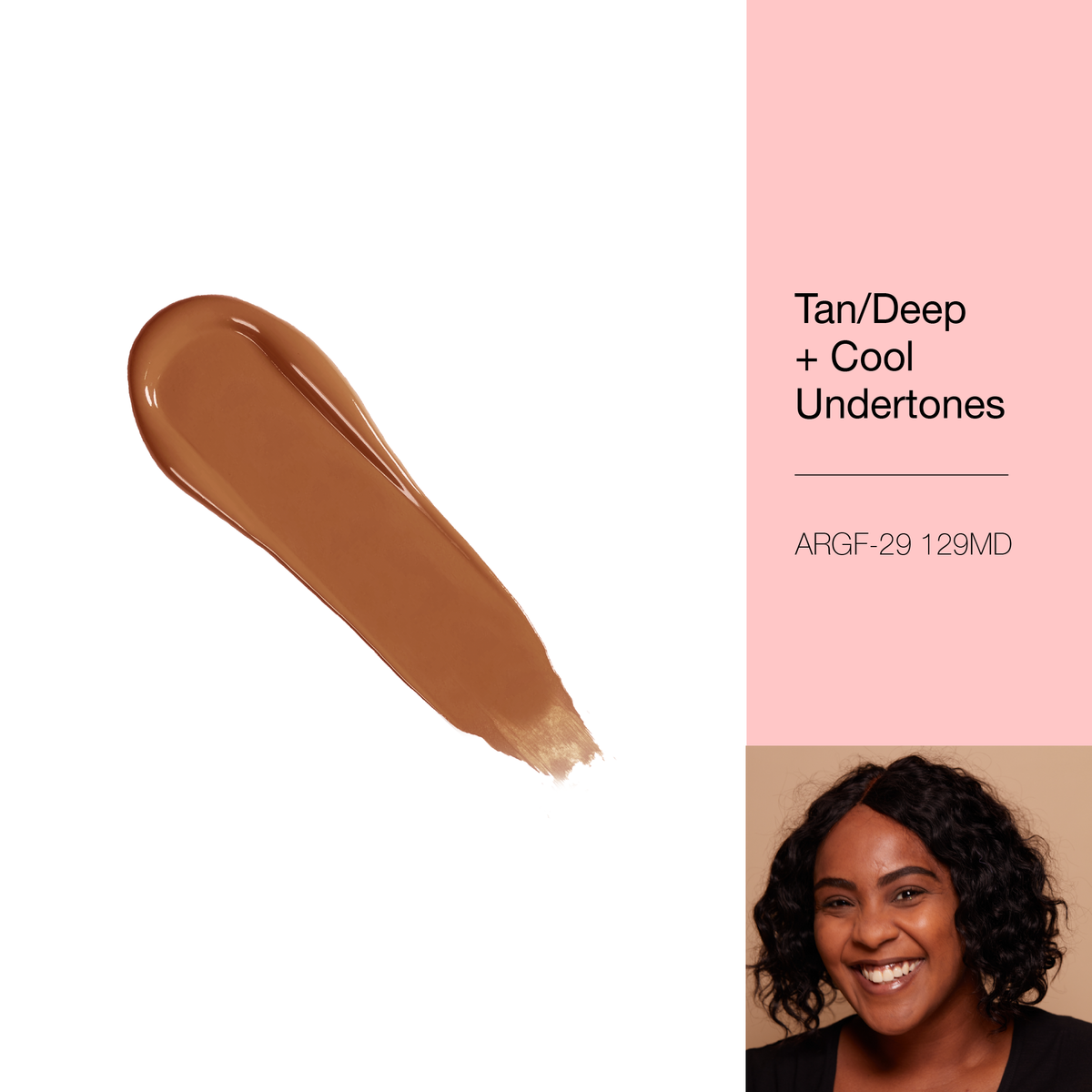 A REALLY GOOD FOUNDATION - 129MD Tan/Deep + Cool Undertones