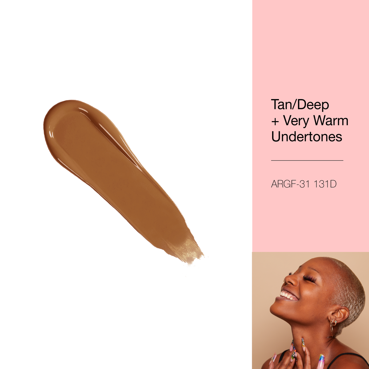 A REALLY GOOD FOUNDATION - 131D Tan/Deep + Very Warm Undertones