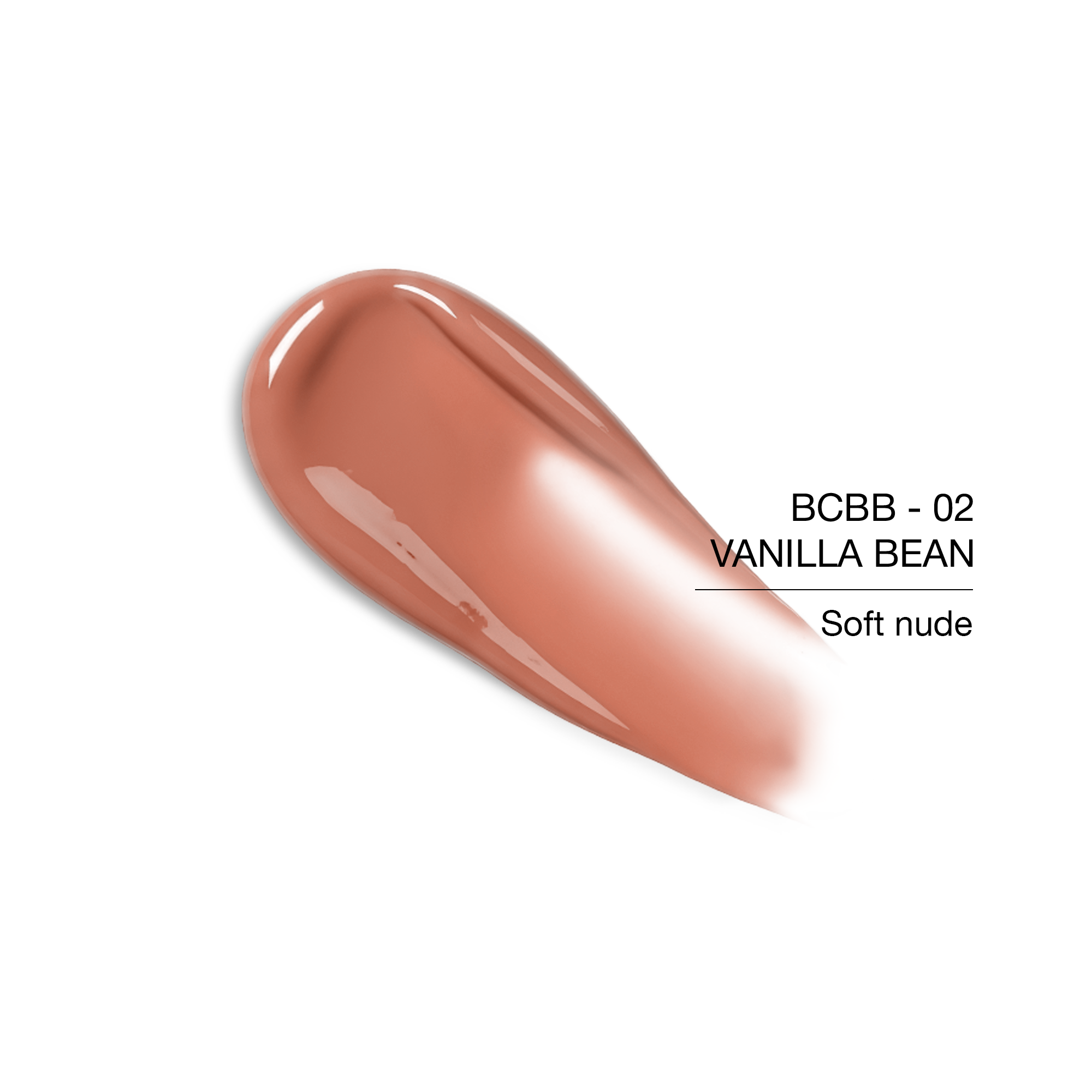 BCBB-02 Vanilla Bean soft nude color swatch, perfect for natural makeup looks.