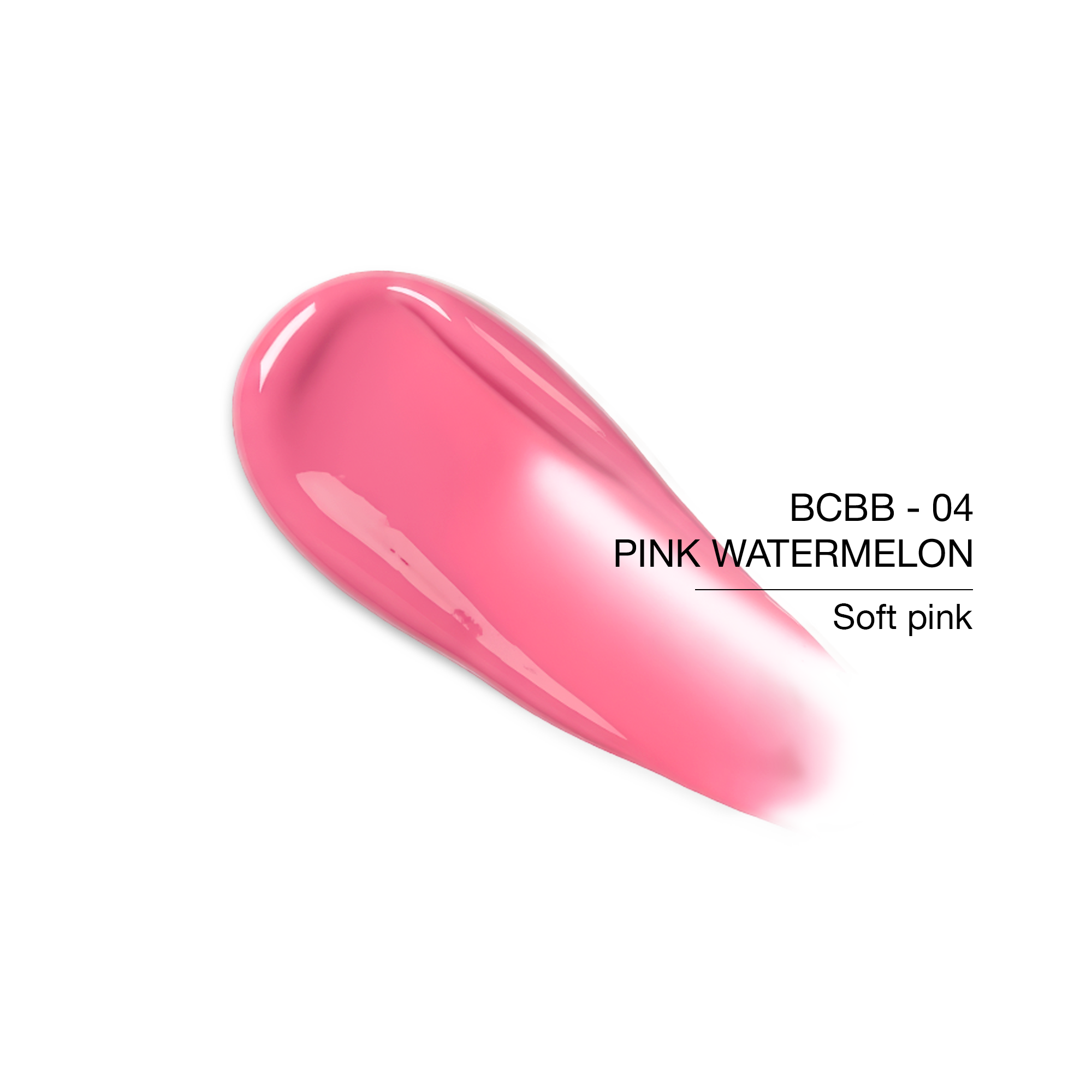 BCBB-04 Pink Watermelon soft pink nail polish swatch on white background