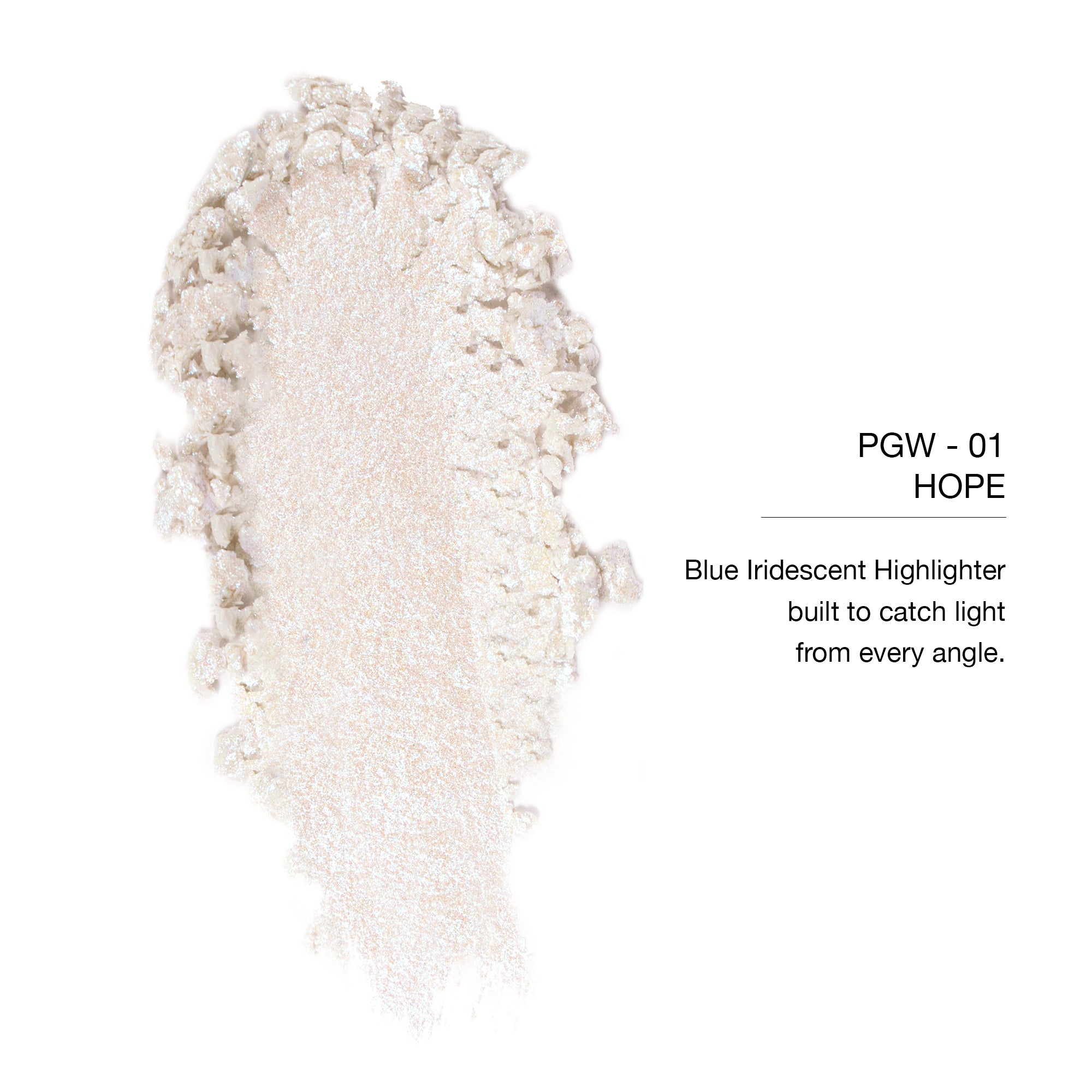 PEARL GONE WILD PRESSED SHIMMER HIGHLIGHTER - 01 Hope (blue iridescent)