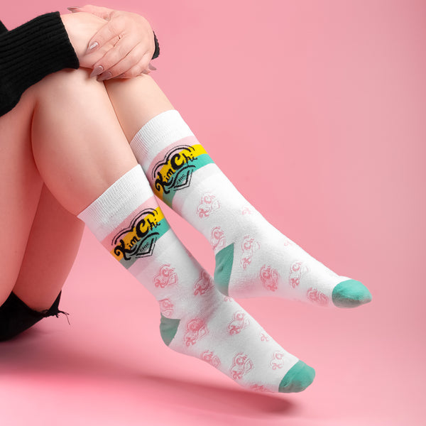 kumikya✨ — i made some mid-calf socks because i want some