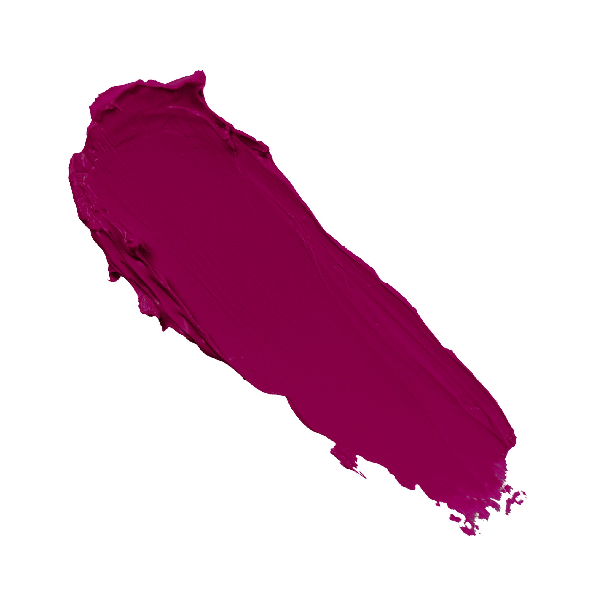 A vibrant magenta paint smear on a white background.
