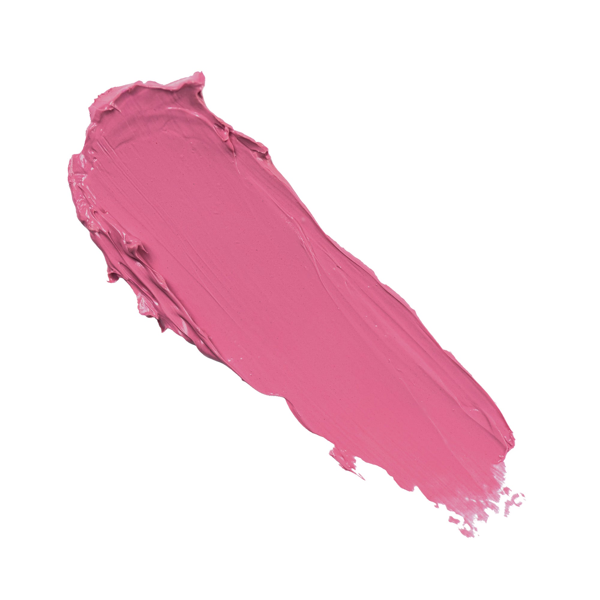 Swatch of pink paint on a white background