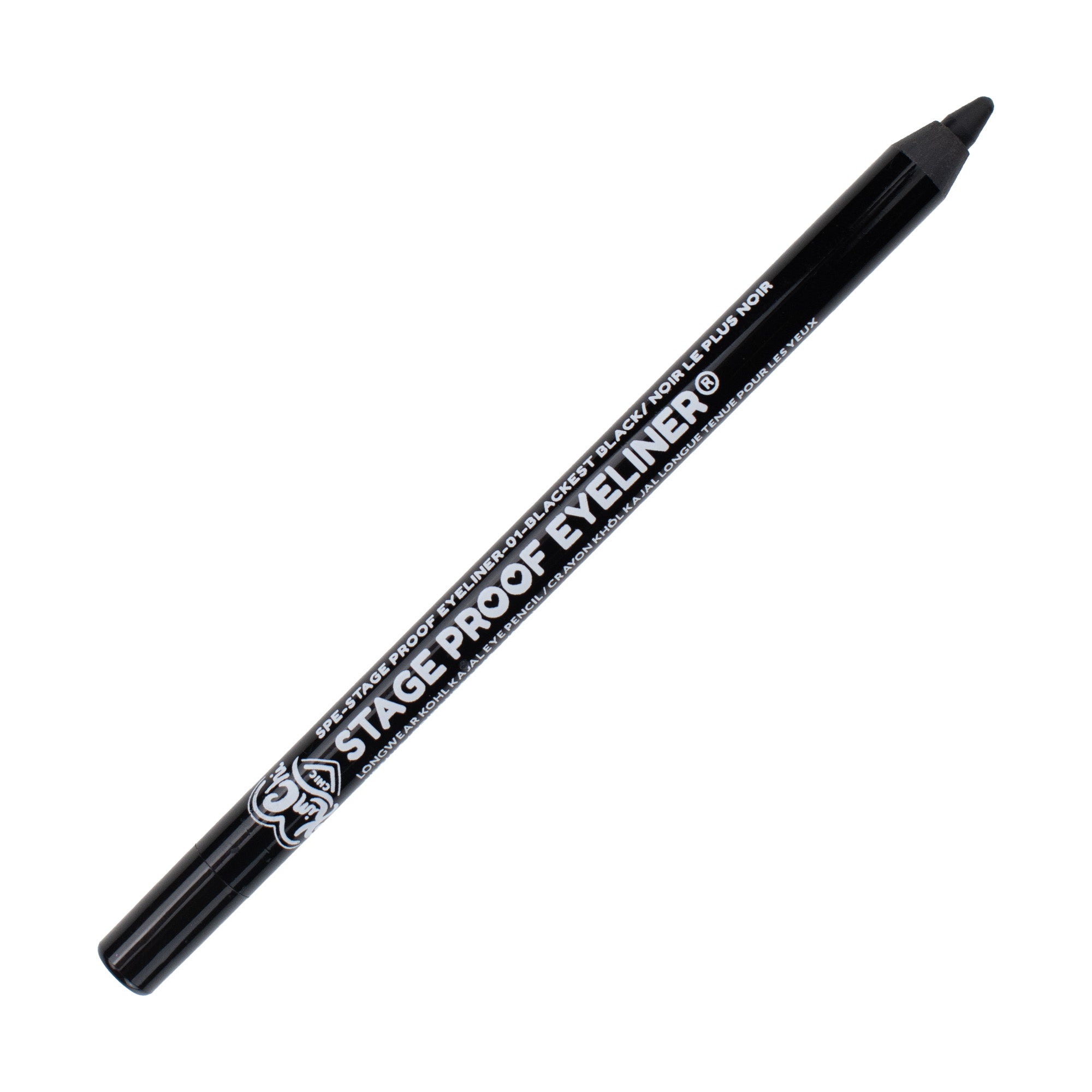 Black stage proof eyeliner pencil