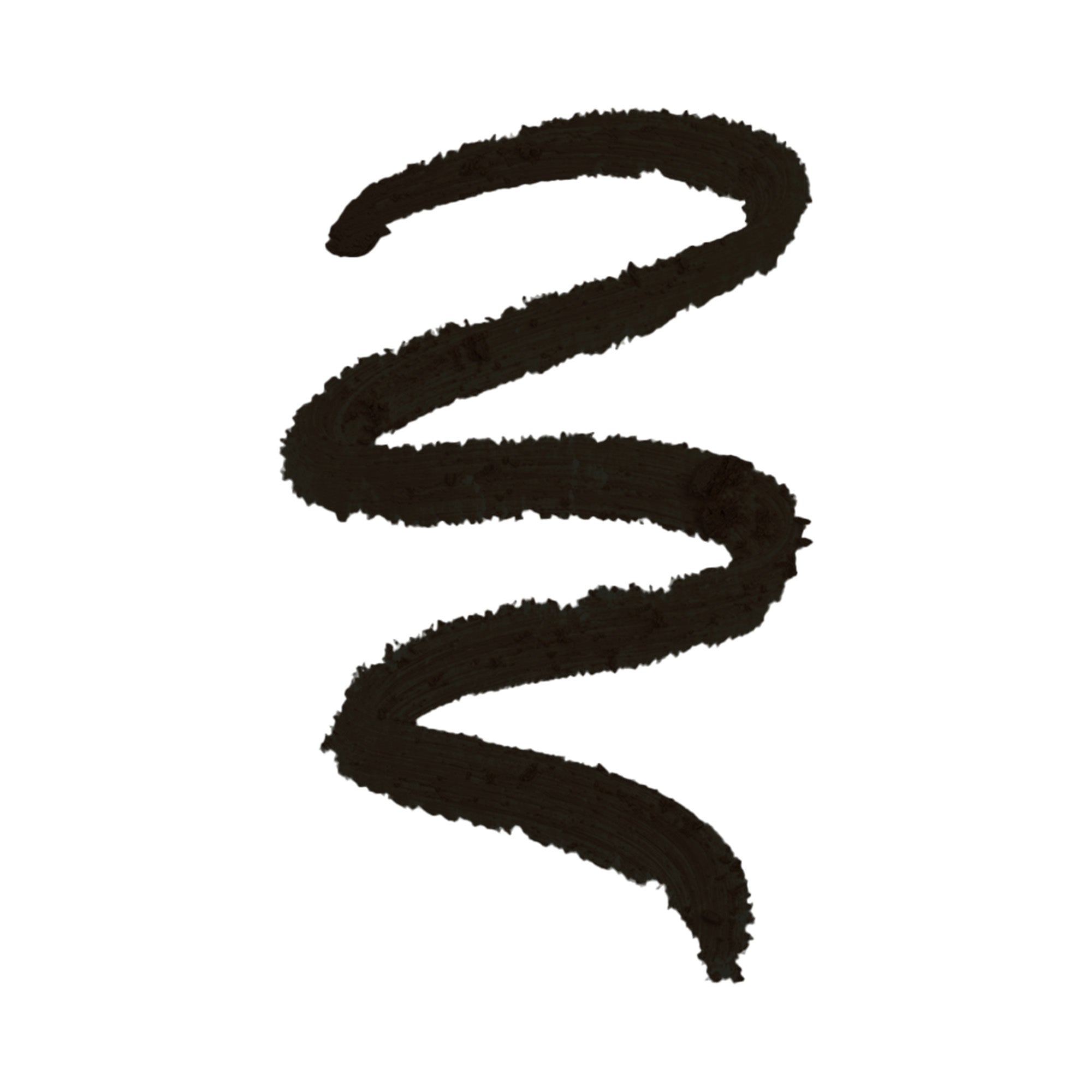 A black squiggly line on a white background.