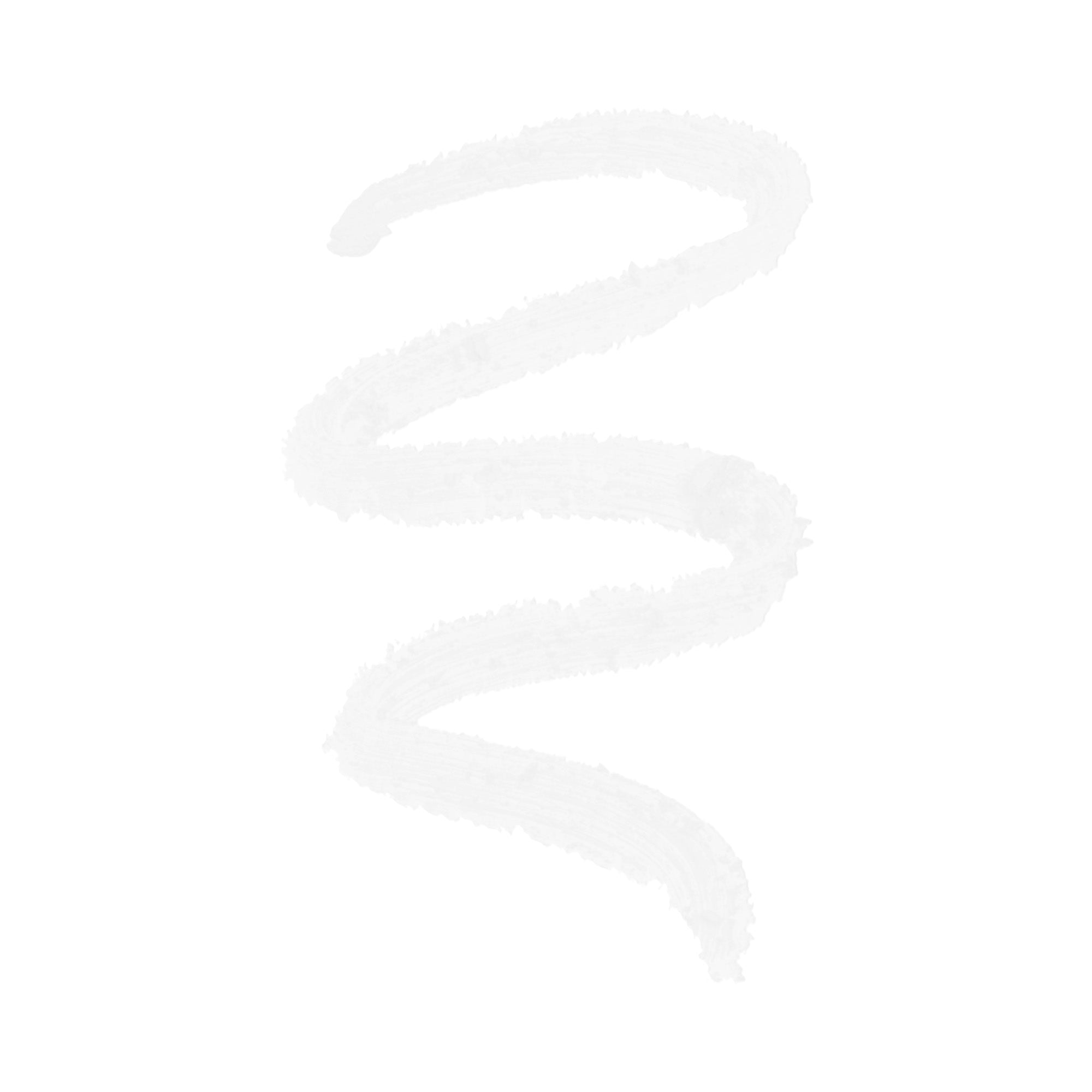 White wavy line on a plain background