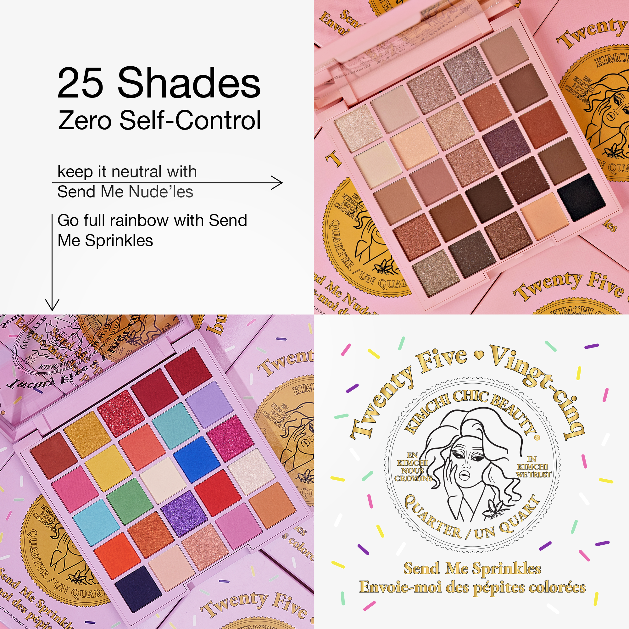 25-shade eyeshadow palette, featuring neutral and vibrant colors, high-quality formula in chic packaging