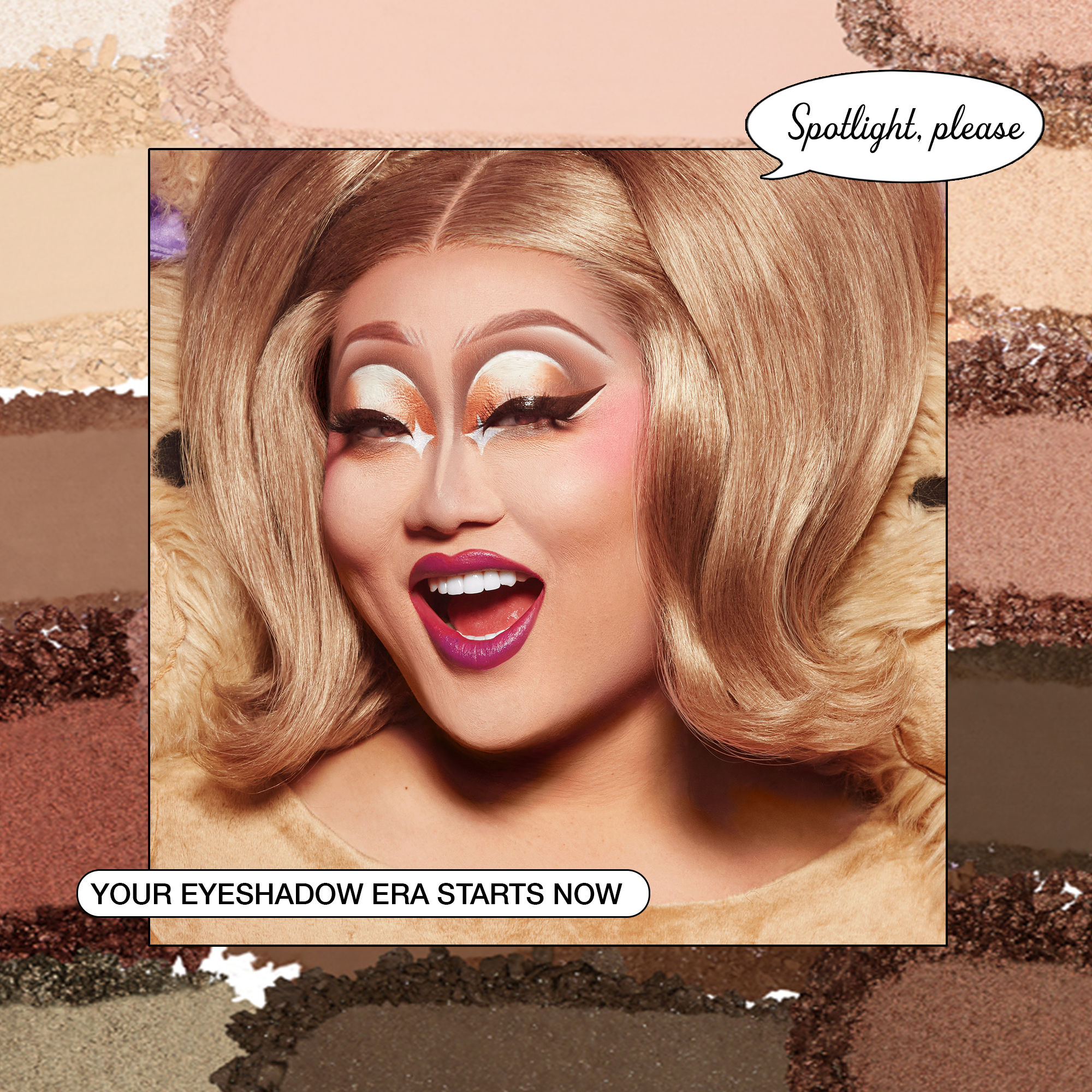Vibrant eyeshadow palette with rich shades, highlighting the latest makeup trends and artistic expression.