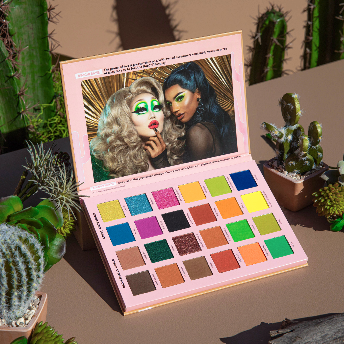 Colorful Makeup Palette KimChi-Chic-Beauty-NAOMI-SMALLS-X-KIMCHI-Mad-Maxine-Soot-Yourself-Palette-Vegan