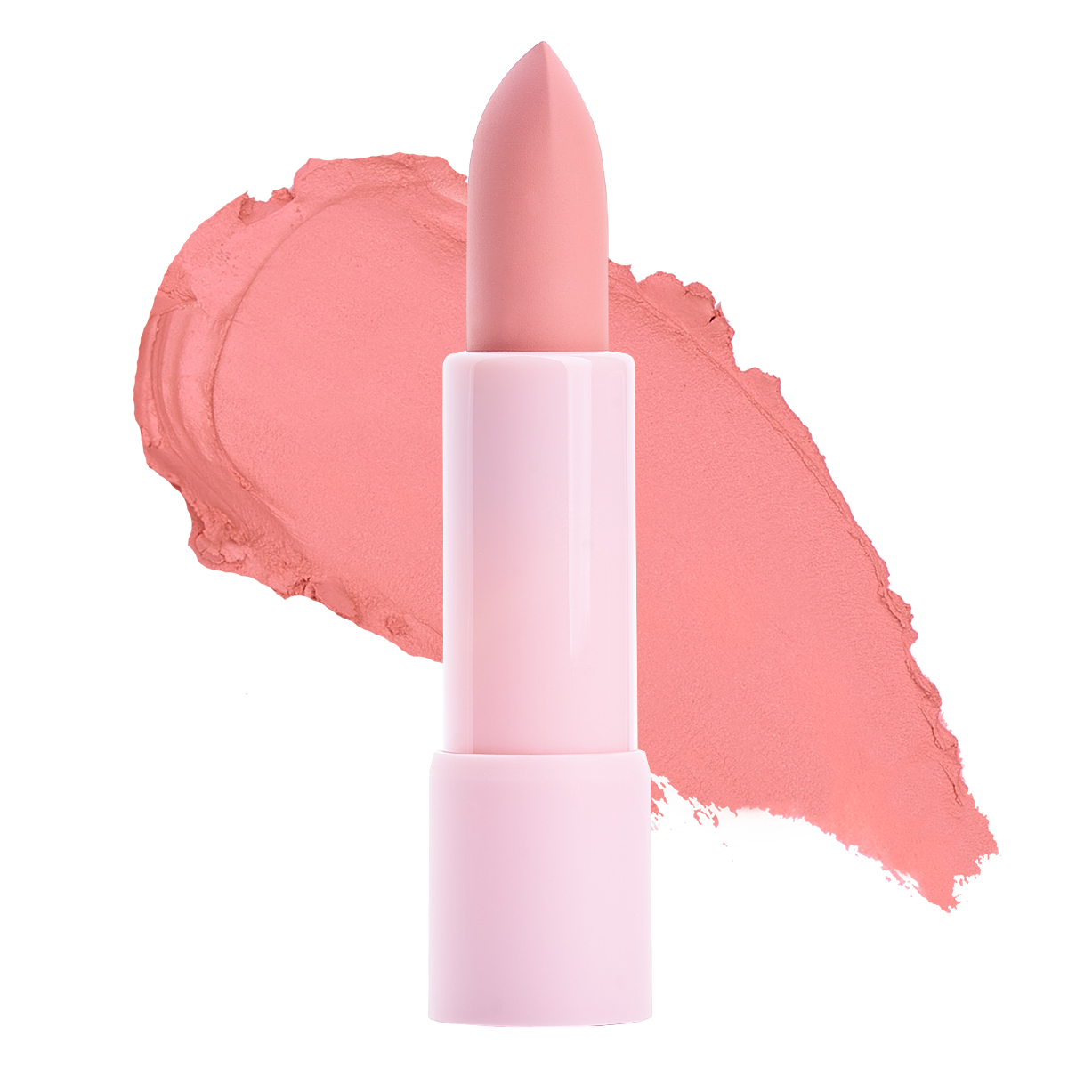 Pink lipstick with swatch