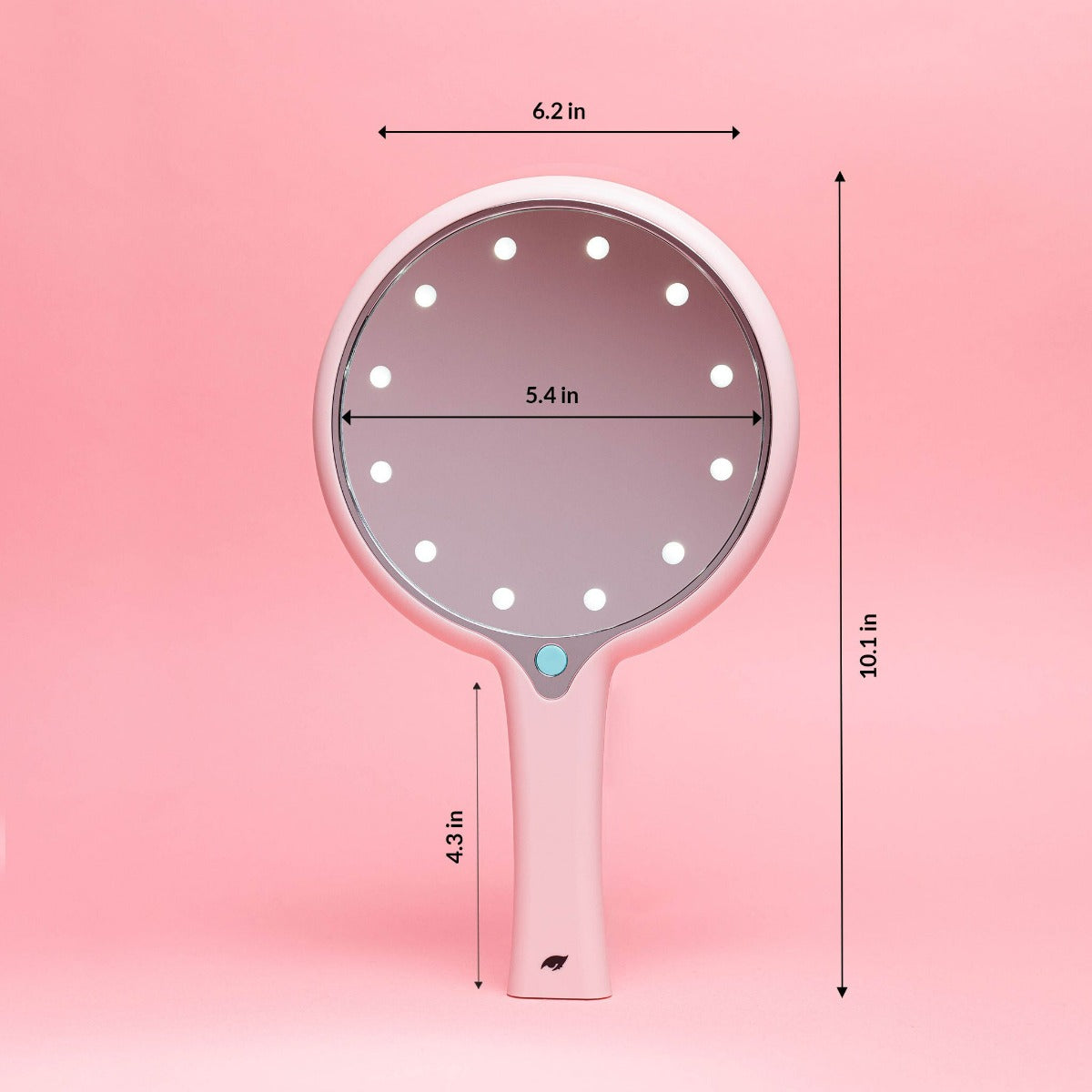 KimChi-Chic-Beauty-KimChi-Chic-Handheld-LED-Mirror-Pink-measurements