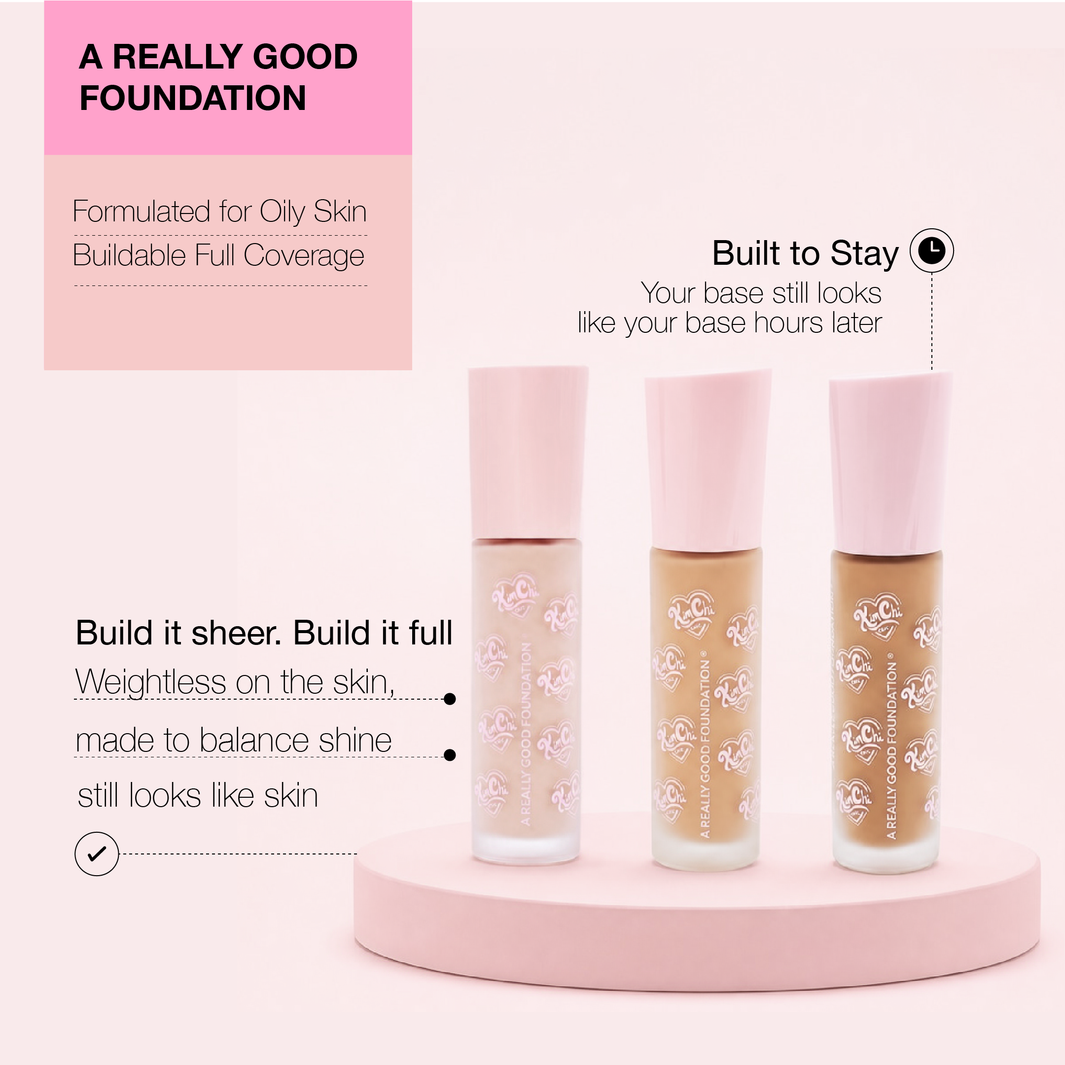 A REALLY GOOD FOUNDATION - 107L Light + Cool Peach Undertones