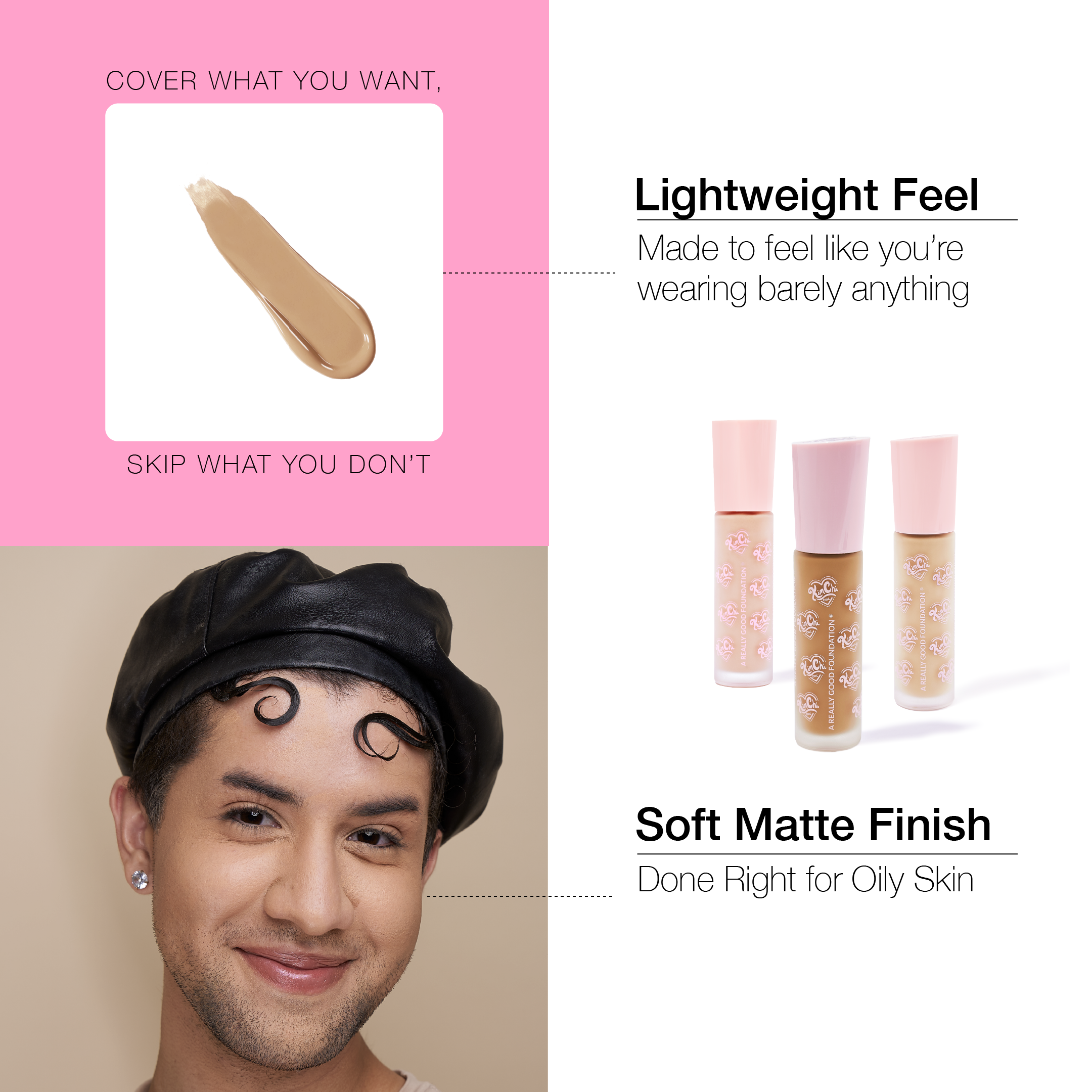 A REALLY GOOD FOUNDATION - 107L Light + Cool Peach Undertones