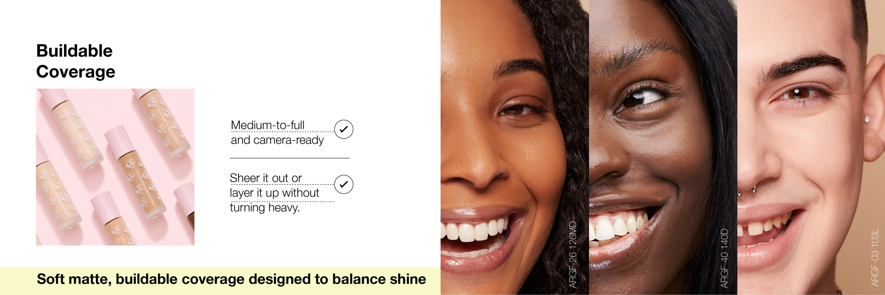 A REALLY GOOD FOUNDATION - 116M Medium + Warm Peach Undertones