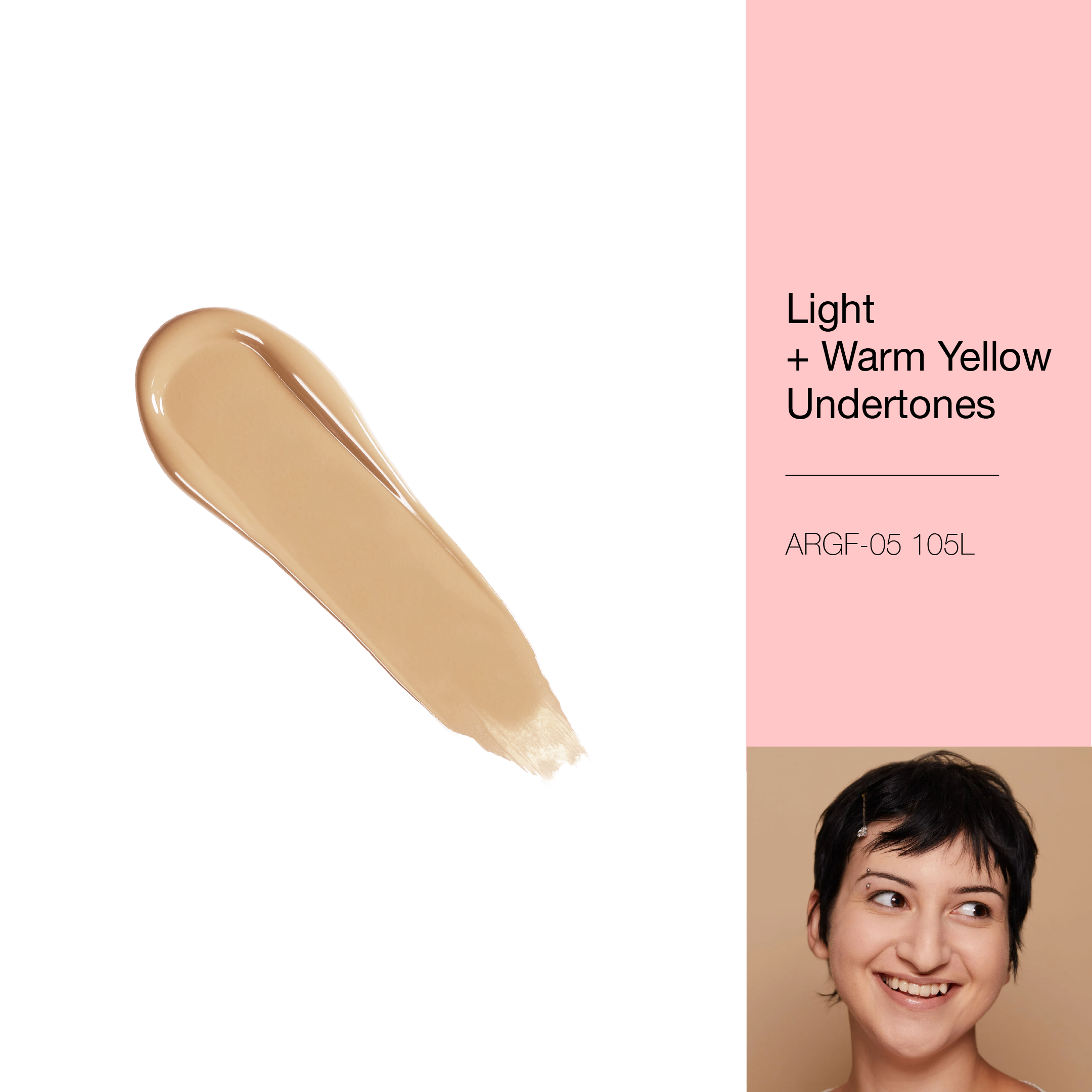 A REALLY GOOD FOUNDATION - 105L Light + Warm Yellow Undertones