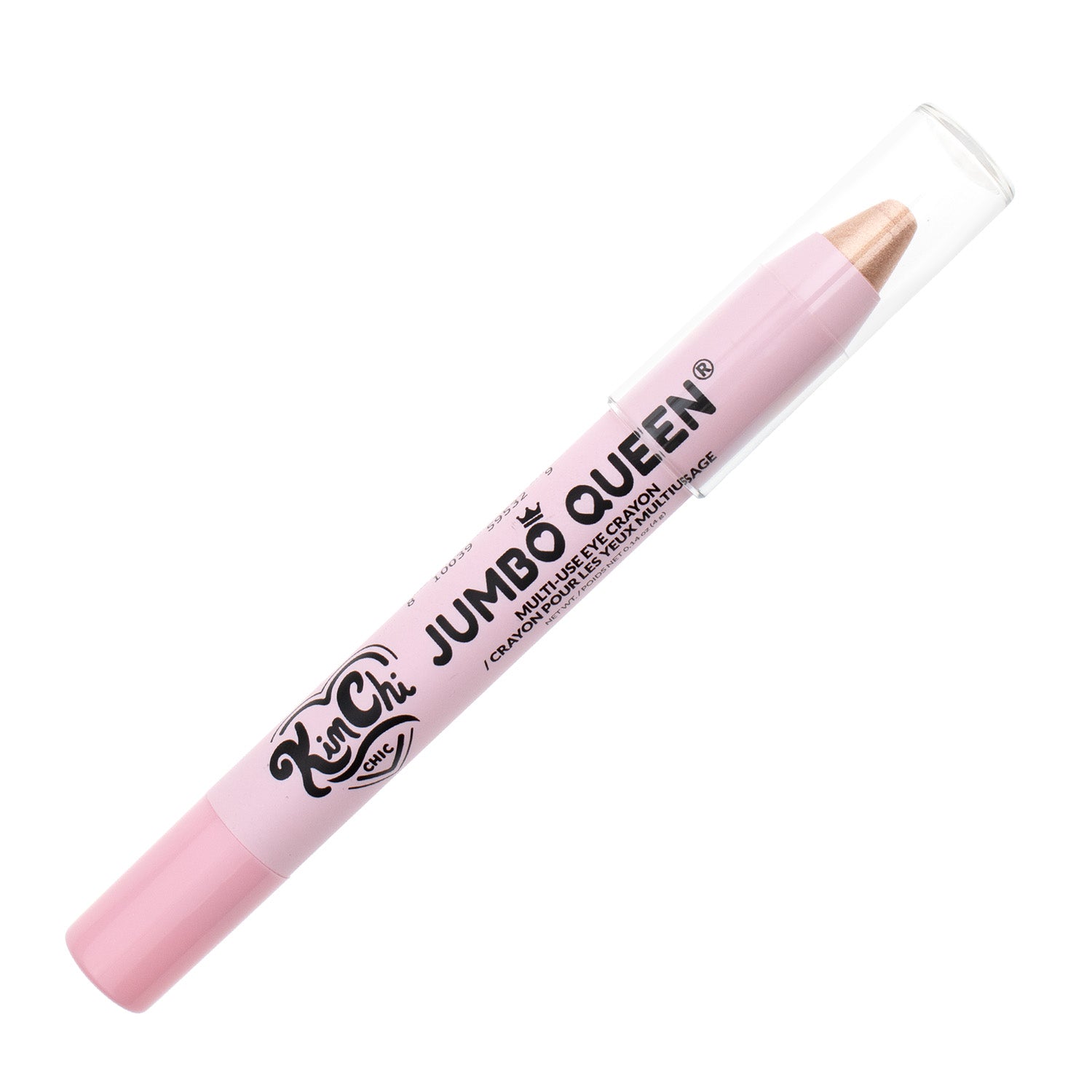 Pink jumbo crayon-style makeup product labeled 'Jumbo Queen' by Kim Chi.