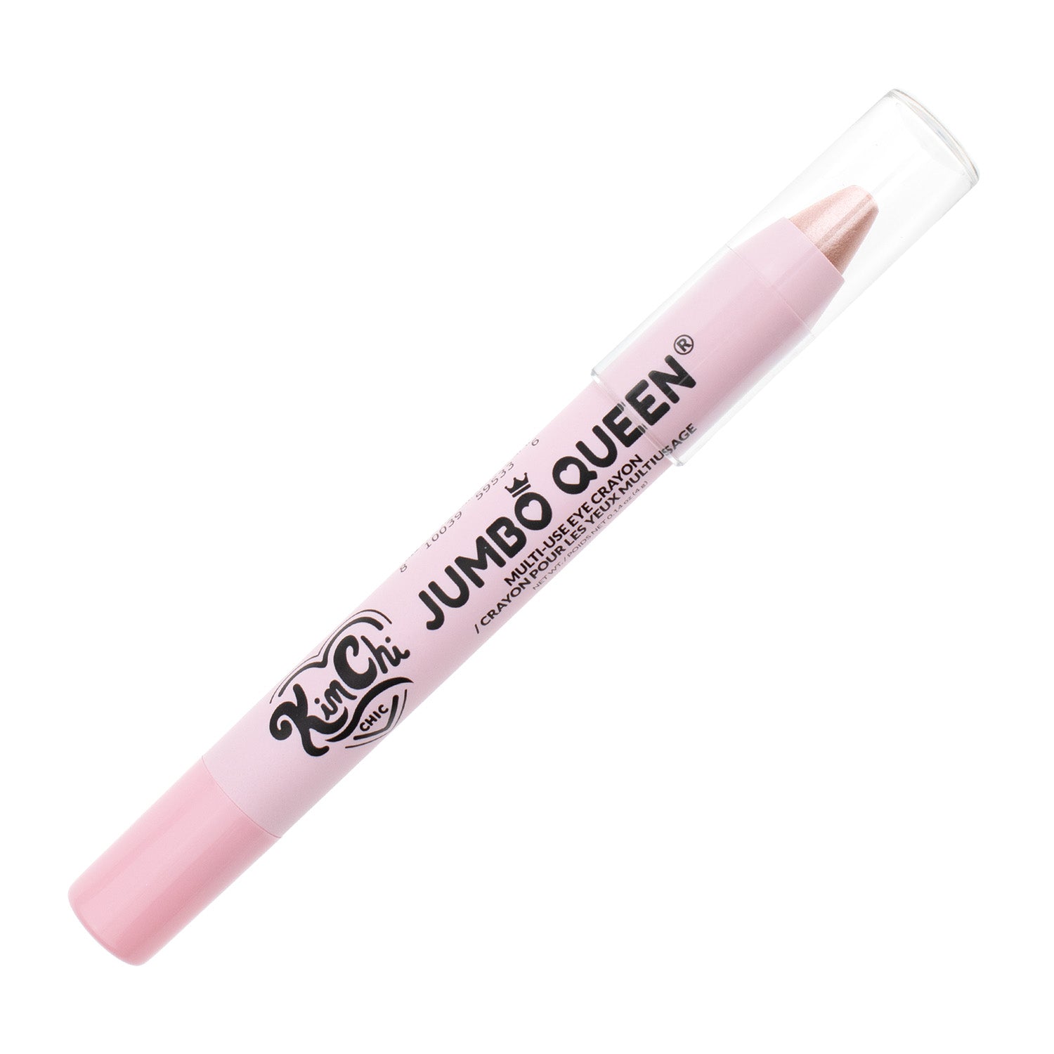 A pink jumbo lipstick crayon with the label 'JUMBO QUEEN'.