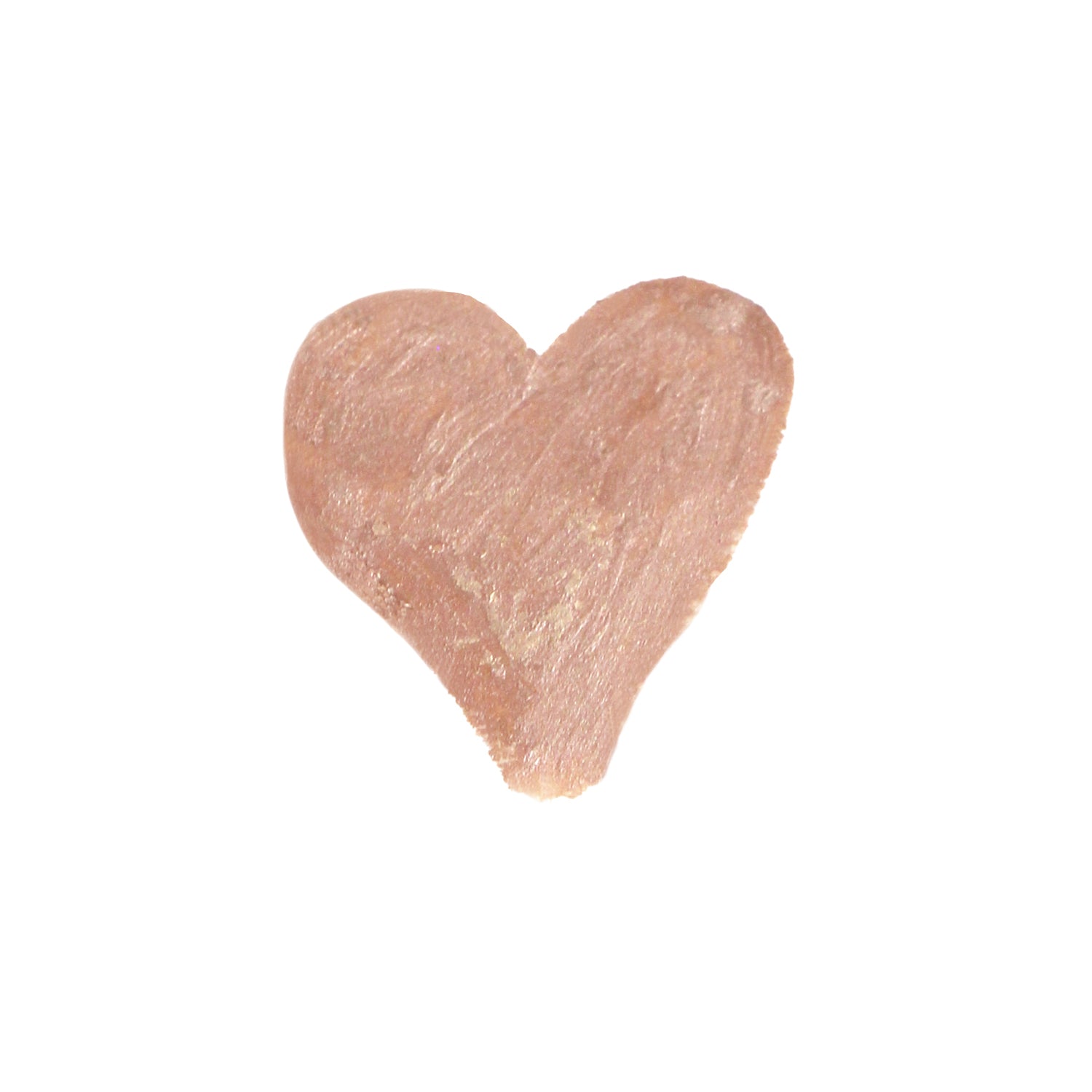 Brushed pink heart shape