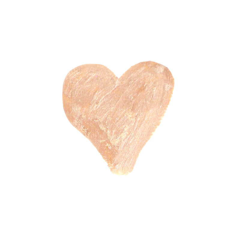 Hand-drawn beige heart shape