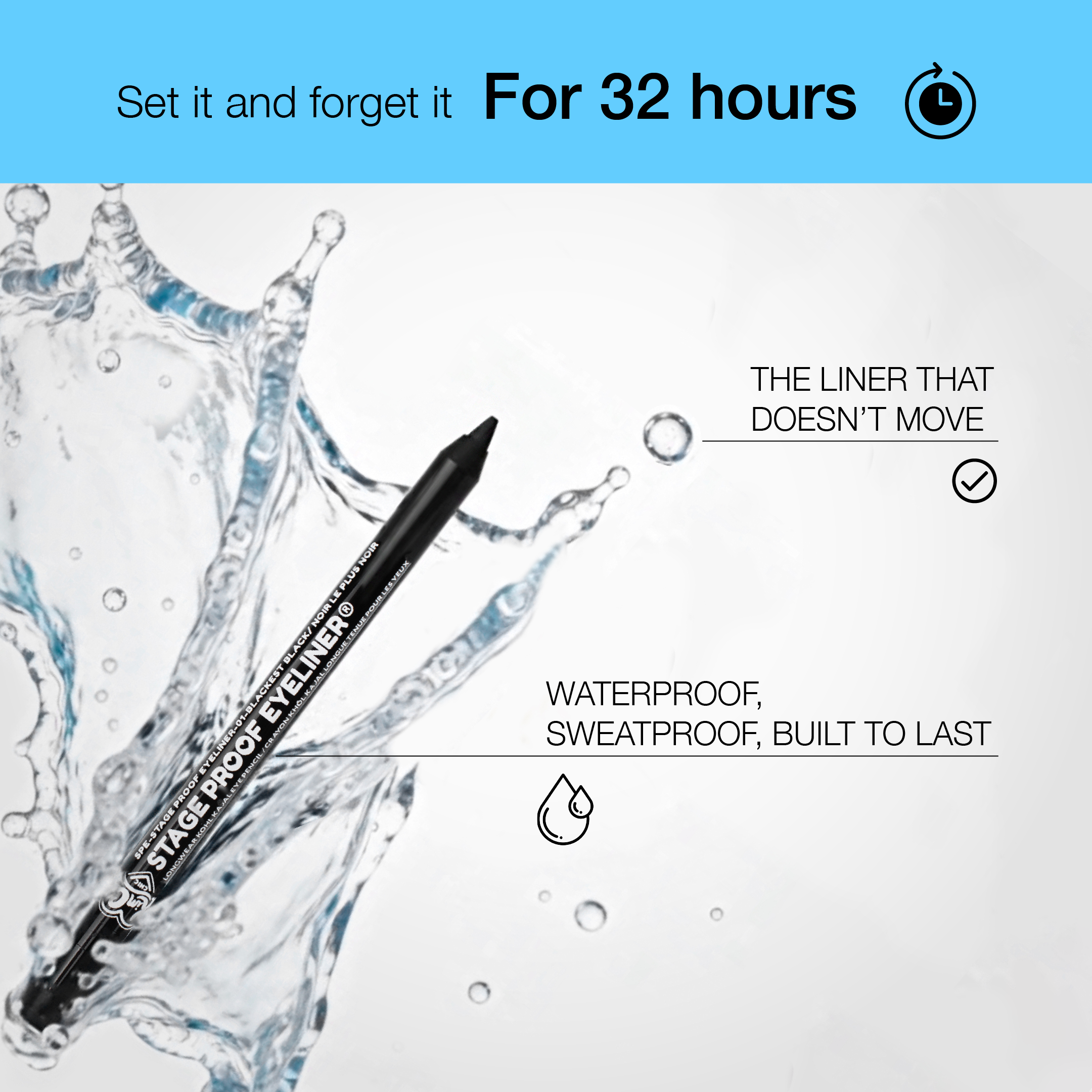 STAGE PROOF EYELINER - 03 Pure White