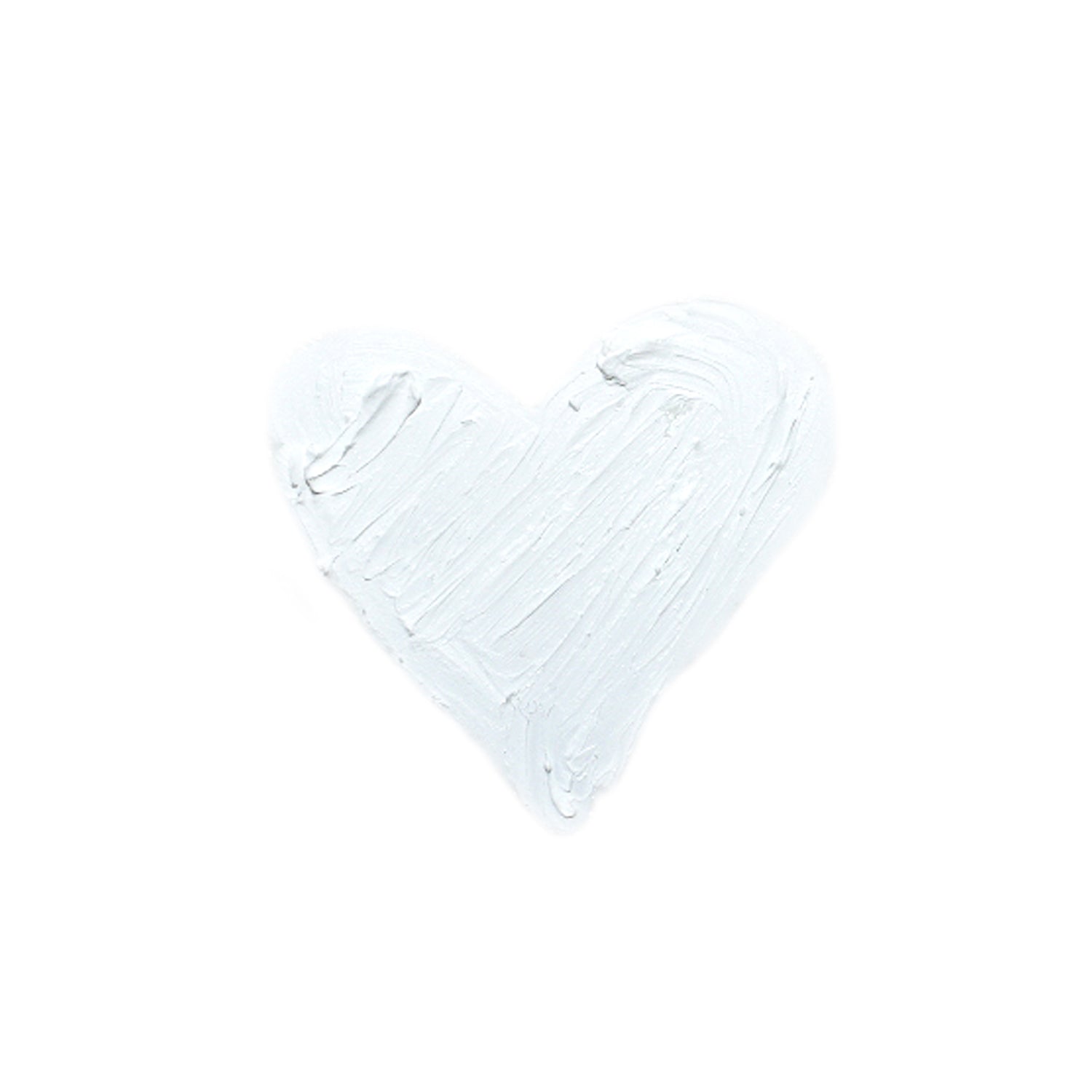 White textured heart on a light background.