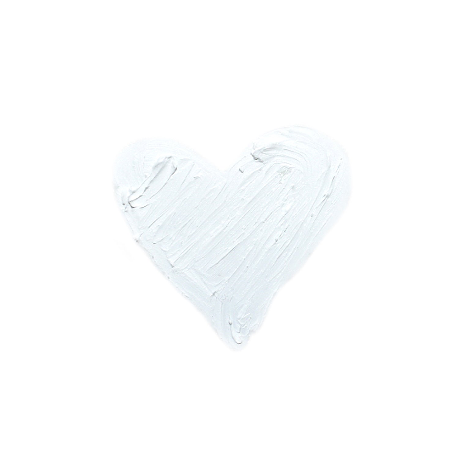 White textured heart on a light background.