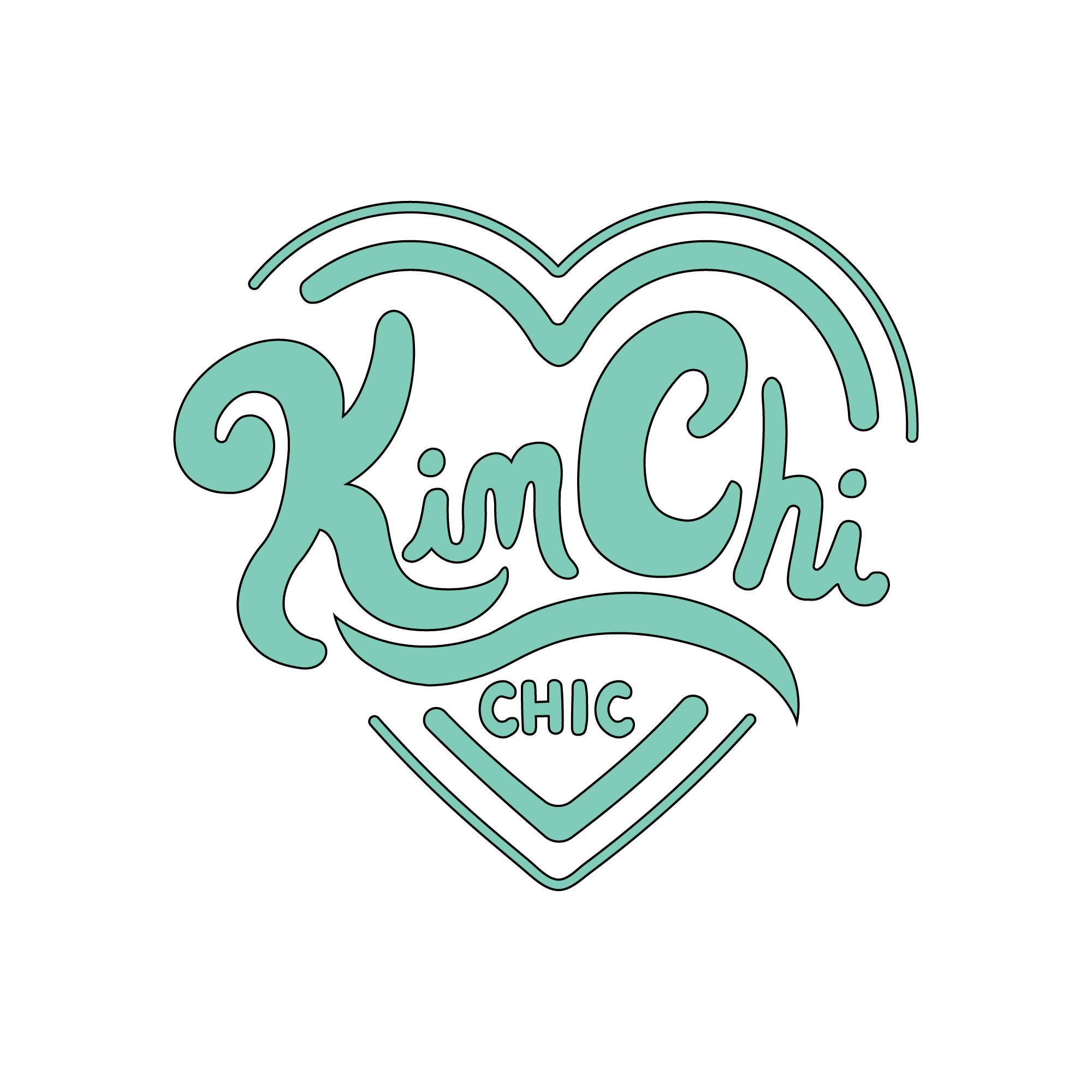 Kim Chi Chic logo with heart design