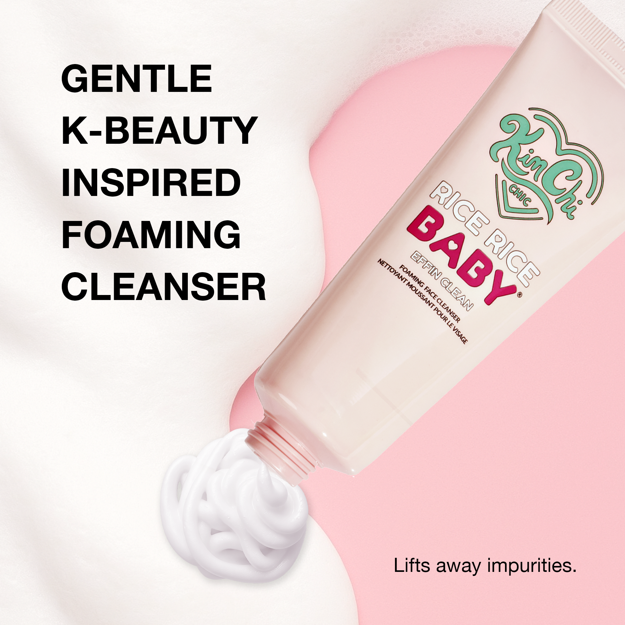 RICE RICE BABY FOAMING MAKEUP REMOVING FACE WASH - 01 Effin Clean