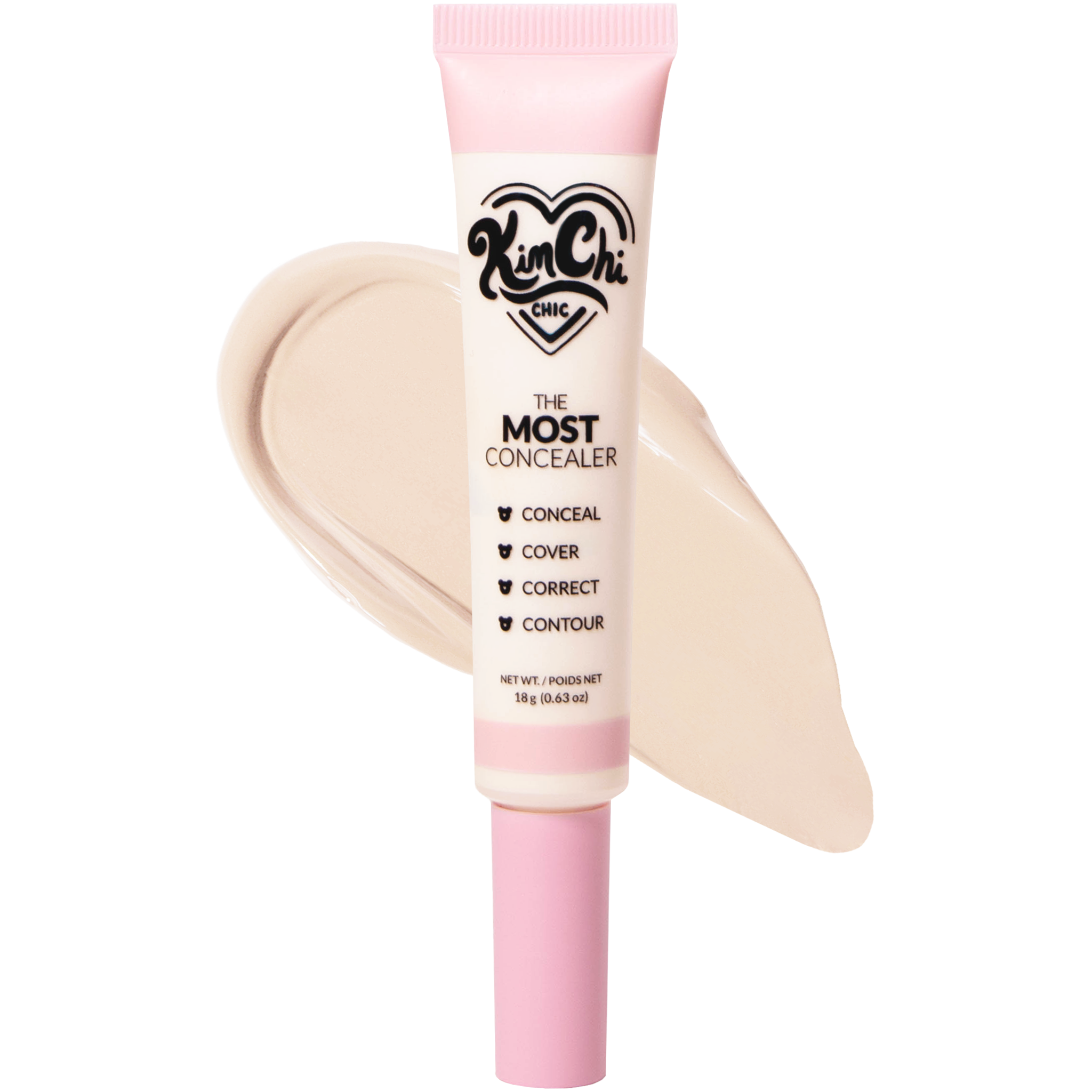 KimChi Chic The Most Concealer tube with swatch