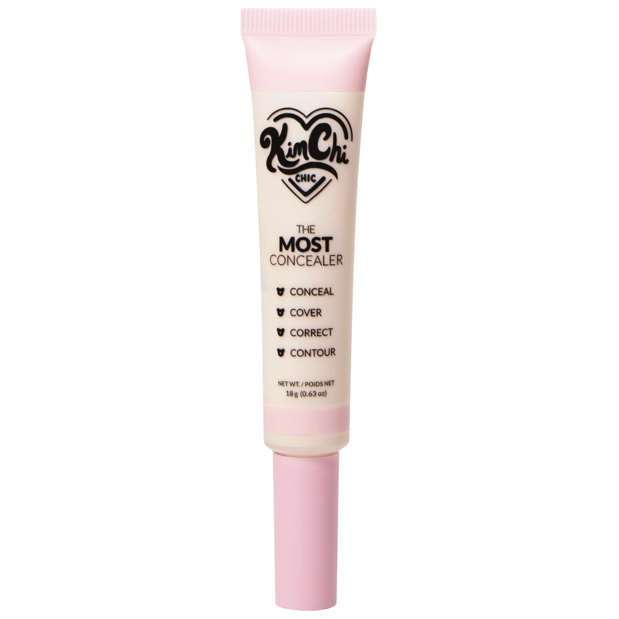 Tube of Kim Chi Chic The Most Concealer with pink cap