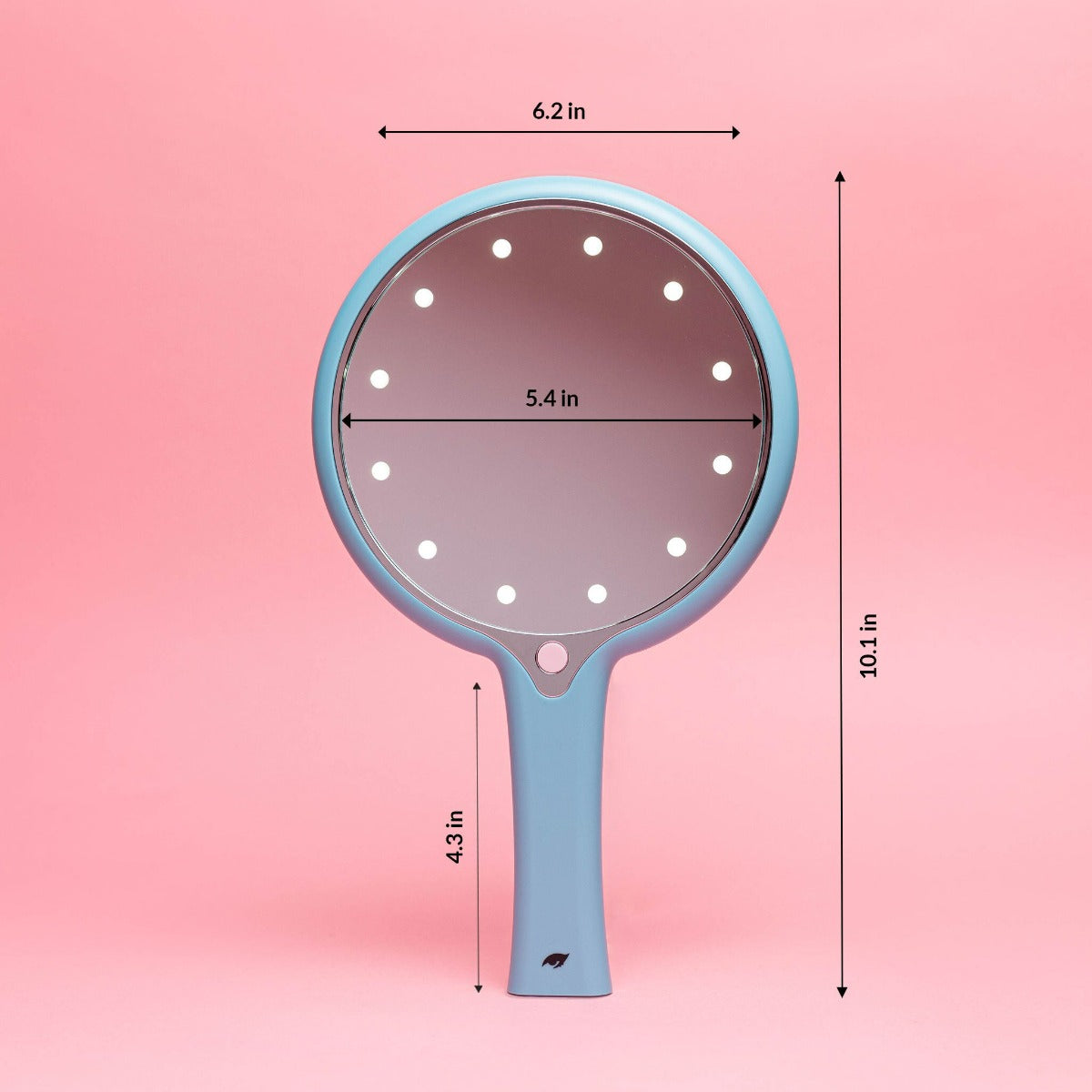 KimChi-Chic-Beauty-KimChi-Chic-Handheld-LED-Mirror-Blue-measurements