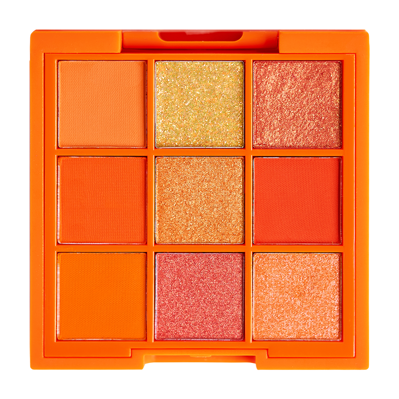 Orange and gold nine-shade eyeshadow palette