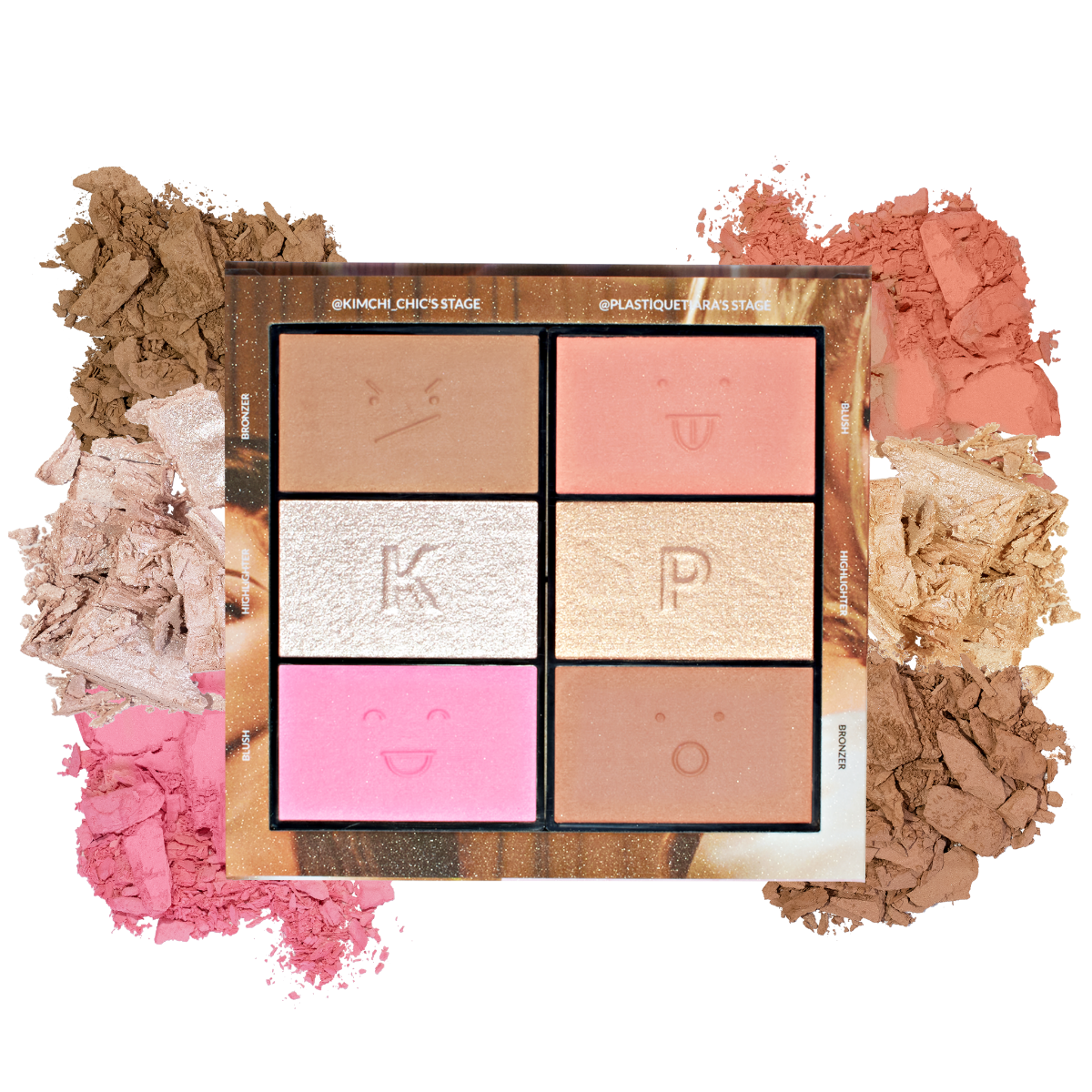 grouped KimChi-Chic-Beauty-KIMCHI-X-PLASTIQUE-Nude-Sensation-Blush-Bronzer-Highlighter-Palette-component