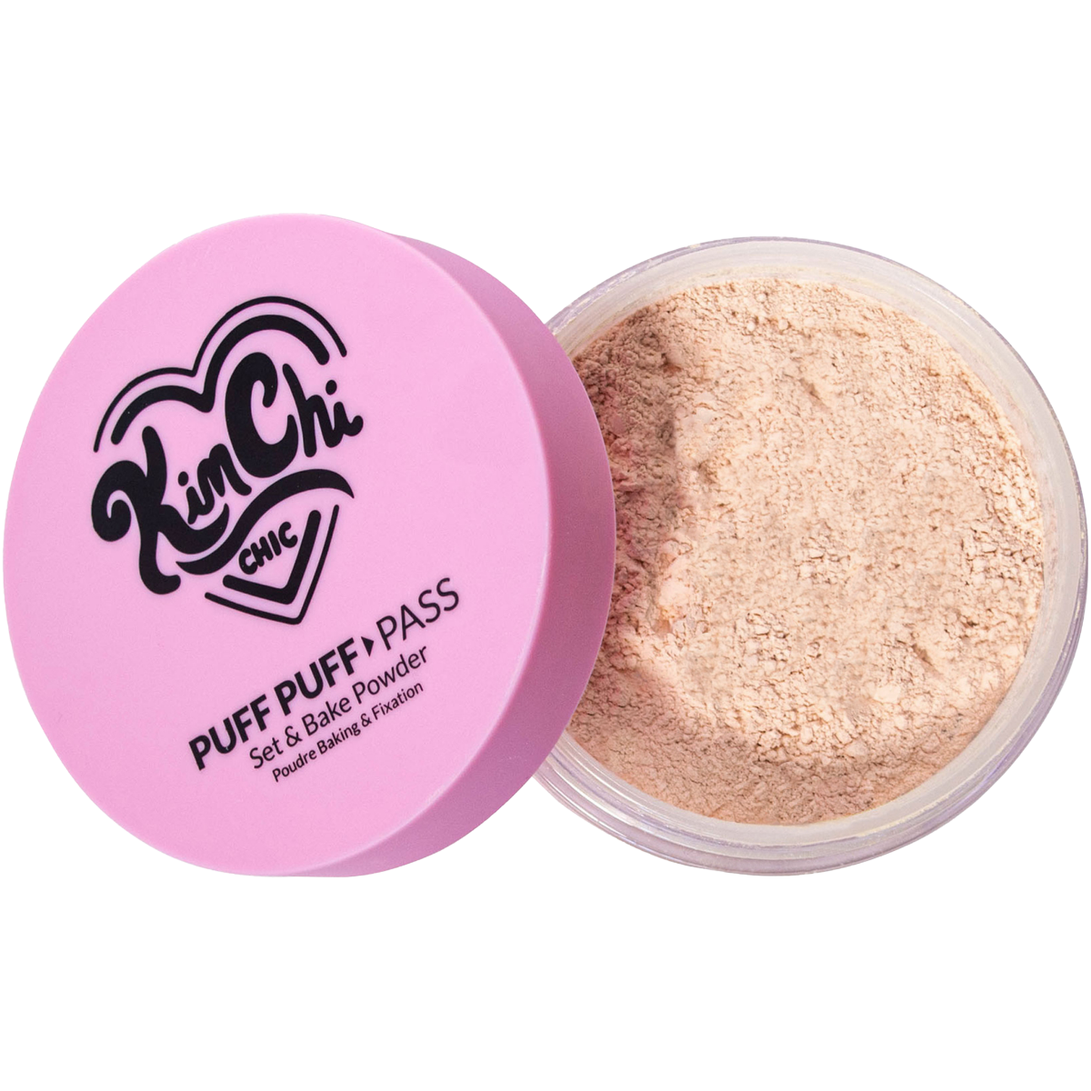 KimChi-Chic-Beauty-Puff-Puff-Pass-Set-Bake-Powder-03-Translucent open powder compact