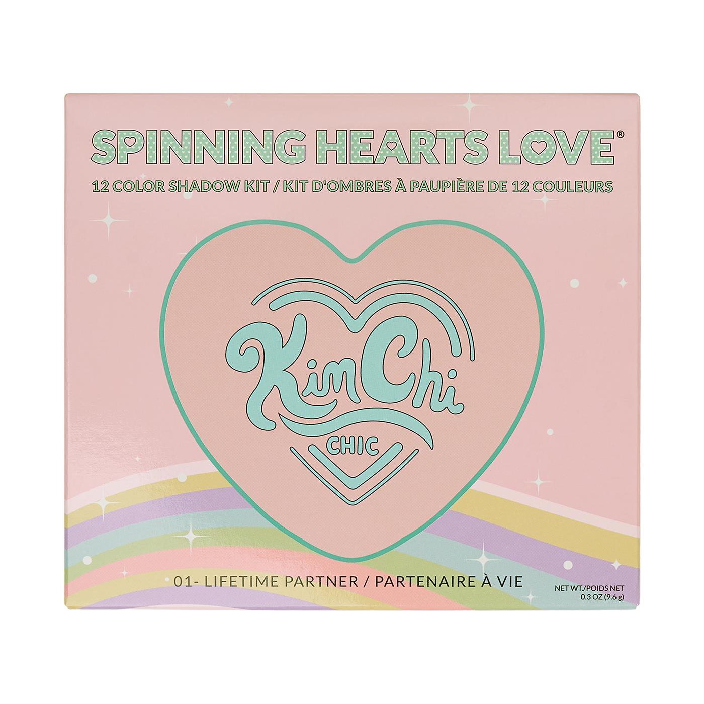 Spinning Hearts Love 12 Color Shadow Kit packaging